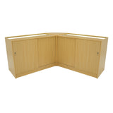 Harmonia LED Shop Counter Set B1200, C1200 & LM60 - Maple