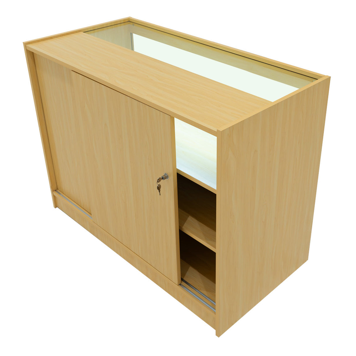 Luna LED Shop Counter Set CM60, TB60 & 2 x B1200 - Maple