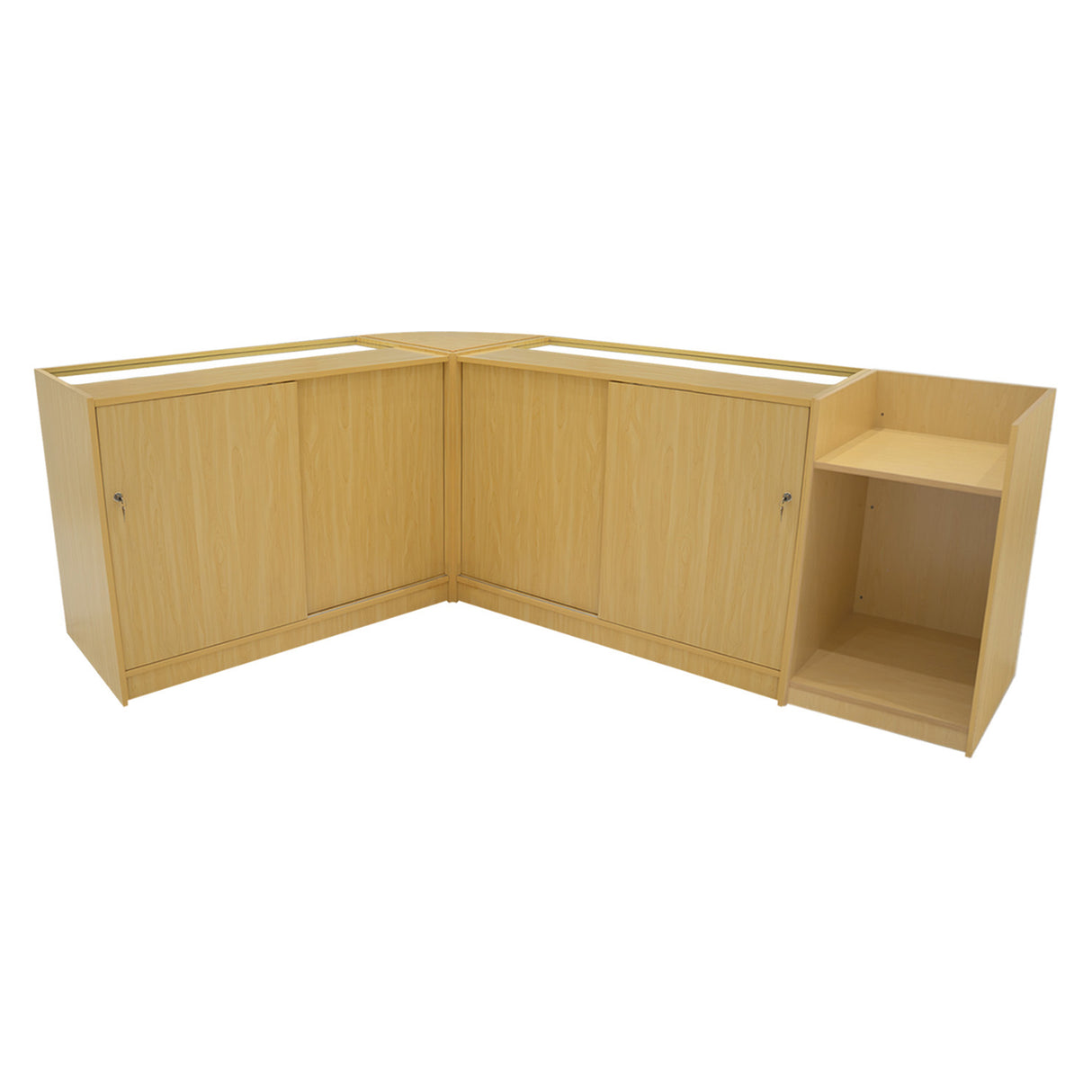 Vega LED Shop Counter Set K1500, C1500, TB60 & CM60 - Maple