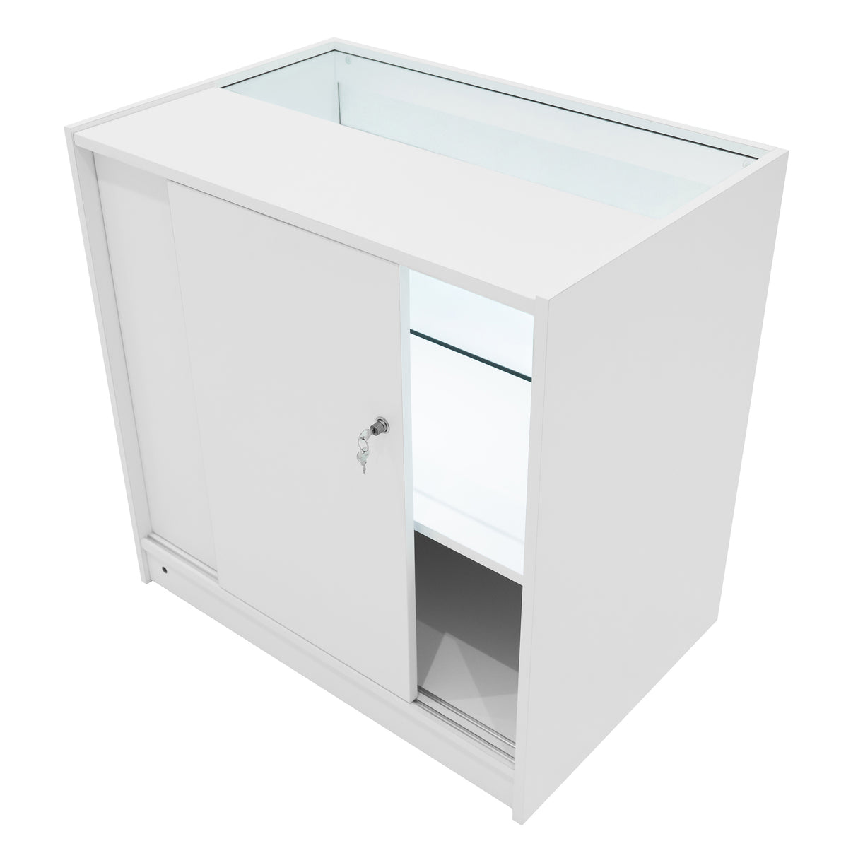 Harmonia LED Shop Counter Set B900, C900 & LM60 - White