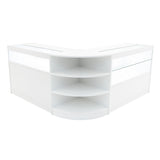 Harmonia LED Shop Counter Set B1200, C1200 & LM60 - White