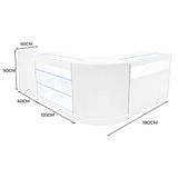 Polaris LED Shop Counter Set K1200, B1200, TB60 & CM60 - White