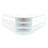 Harmonia LED Shop Counter Set B1500, C1500 & LM60 - White