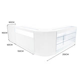 Polaris LED Shop Counter Set K1500, B1500, TB60 & CM60 - White
