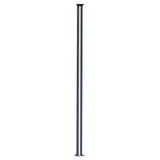 Tall brown composite fence post with a sleek, modern design, featuring a textured surface and an angled top for stability