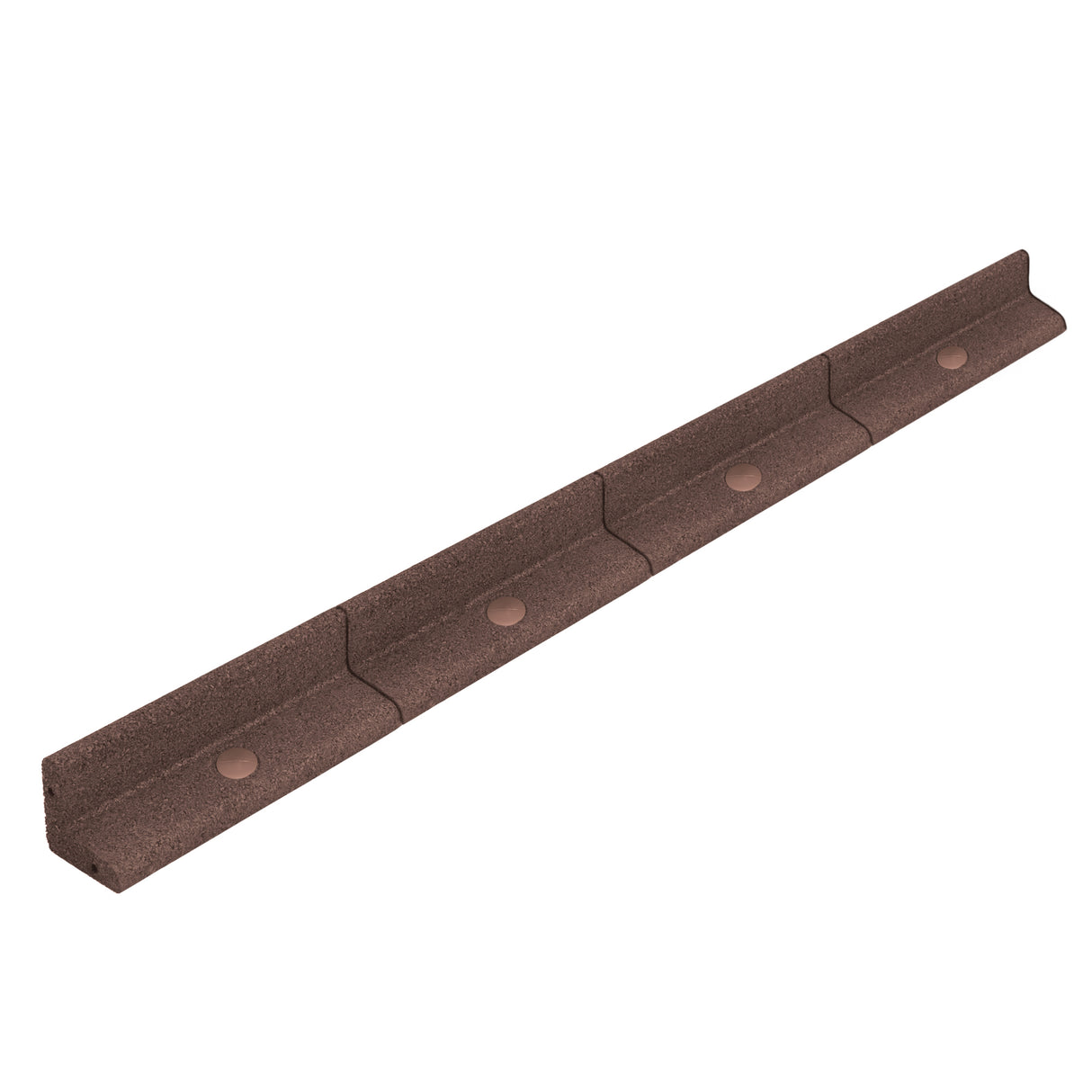 Flexible Lawn Edging 46 x 1.2m With Mallet - Brown
