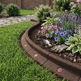 Flexible Lawn Edging 26 x 1.2m With Mallet - Brown