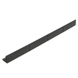 Flexible Lawn Edging 8 x 1.2m With Mallet - Grey