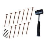 Flexible Lawn Edging 16 x 1.2m With Mallet - Terracotta