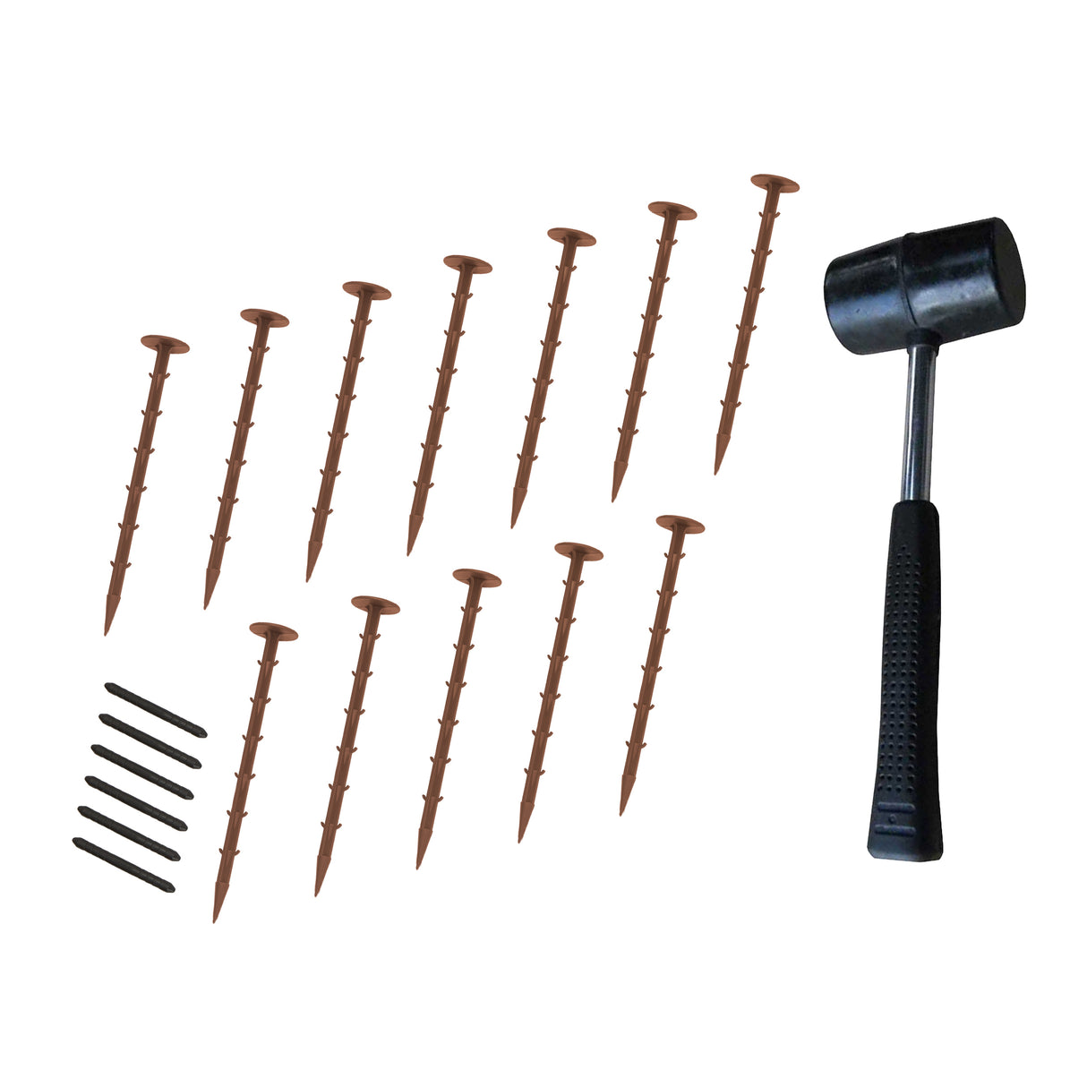 Flexible Lawn Edging 50 x 1.2m With Mallet - Terracotta