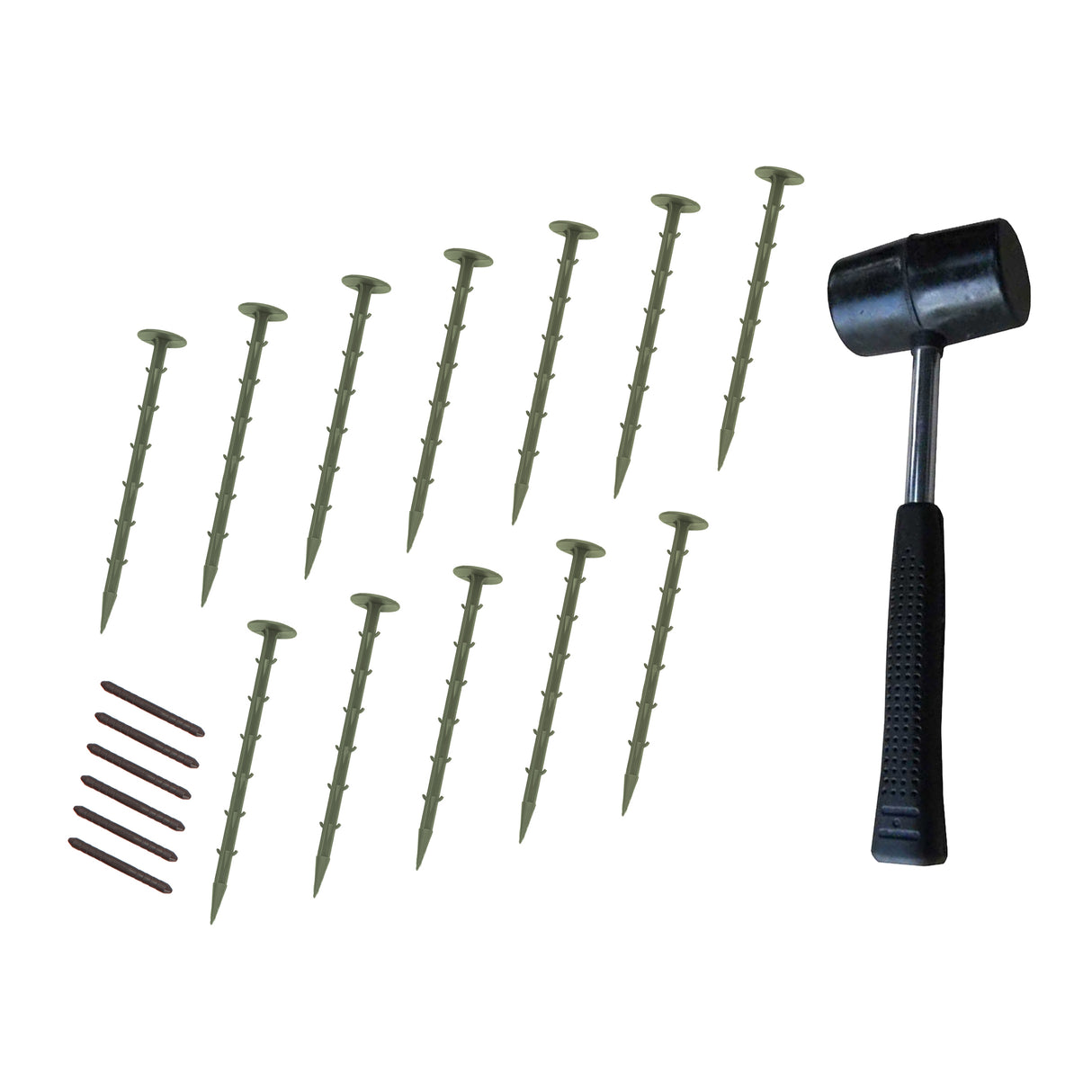 Flexible Lawn Edging 16 x 1.2m With Mallet - Green