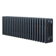 Traditional anthracite 4 column radiator, 300 x 1010mm, featuring a sleek, textured finish and a modern design for efficient heating