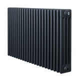 Traditional anthracite grey 4 column radiator, 600 x 1010mm, featuring a sleek, textured finish and sturdy metal construction