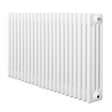Traditional white 4 column radiator, 600 x 1010mm, featuring a smooth, glossy finish and a sleek, modern design for efficient heating