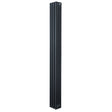 Traditional anthracite grey 4 column radiator, 1800 x 200mm, featuring a sleek vertical design with smooth, textured surfaces