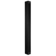 Traditional black 4 column radiator, 1800 x 200mm, featuring a sleek vertical design with smooth, matte finish and sturdy metal construction