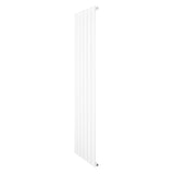 Sleek white flat single column radiator measuring 1600 x 420mm, featuring a smooth finish and vertical design for modern interiors