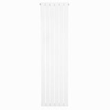 Flat white single column radiator, 1600 x 420mm, featuring smooth vertical lines and a sleek modern design, ideal for any space