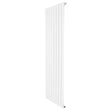 Sleek white flat single column radiator measuring 1600 x 560mm, featuring a smooth finish and vertical design for modern spaces