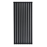 Flat Single Column Radiator - 1600 x 700mm - Black