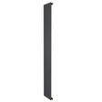 Sleek anthracite grey flat single column radiator, 1800 x 280mm, featuring a modern design with smooth, vertical panels