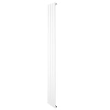 Sleek white flat single column radiator measuring 1800 x 280mm, featuring a smooth finish and modern design for efficient heating