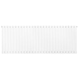 Sleek white oval single column radiator, 600 x 1620mm, featuring smooth, rounded edges and a modern design for efficient heating