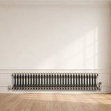 Traditional 2 Column Radiator - 300 x 1460mm - Raw Metal