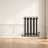 Traditional 2 Column Radiator - 600 x 425mm - Raw Metal