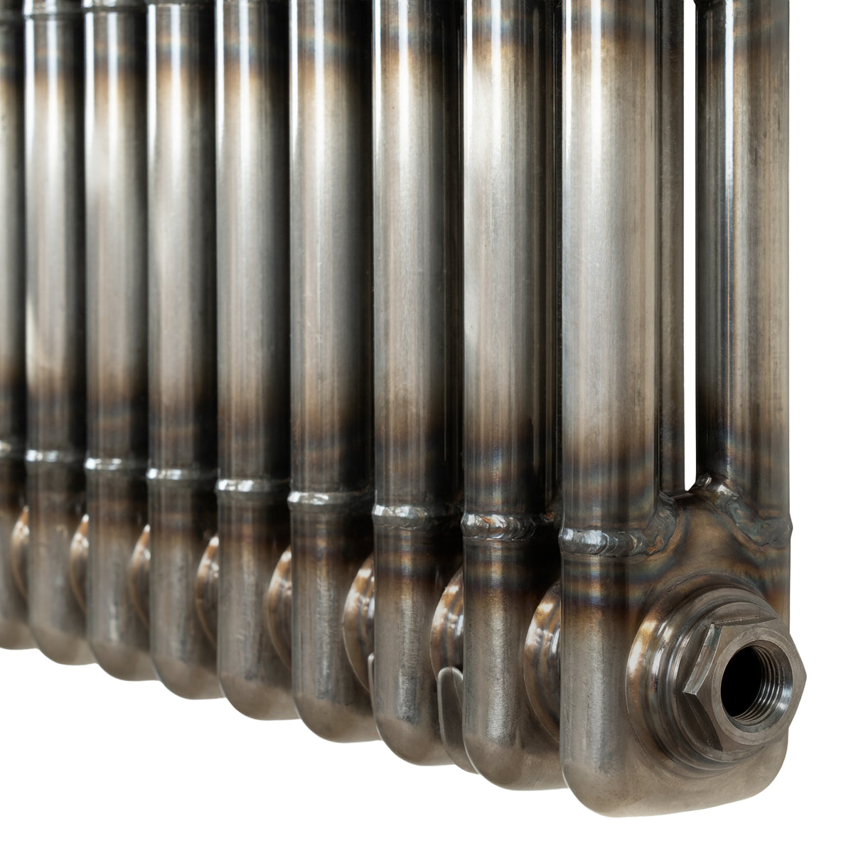 Traditional 2 Column Radiator - 1500 x 200mm - Raw Metal