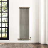 Traditional 2 Column Radiator - 1500 x 470mm - Raw Metal