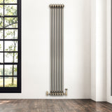 Traditional 2 Column Radiator - 1800 x 290mm - Raw Metal