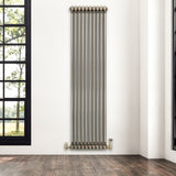 Traditional 2 Column Radiator - 1800 x 470mm - Raw Metal