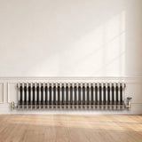Traditional 3 Column Radiator - 300 x 1190mm - Raw Metal