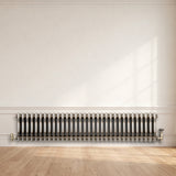 Traditional 3 Column Radiator - 300 x 1460mm - Raw Metal