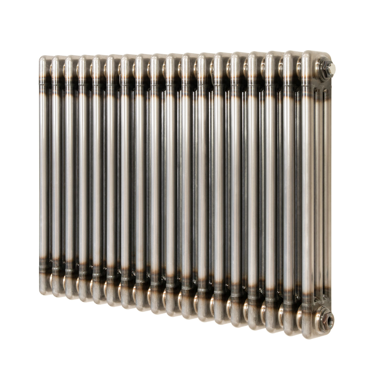 Traditional 3 Column Radiator - 600 x 830mm - Raw Metal