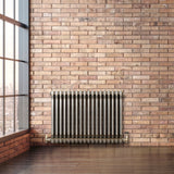 Traditional 3 Column Radiator - 600 x 830mm - Raw Metal