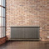 Traditional 3 Column Radiator - 600 x 1190mm - Raw Metal