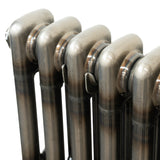 Traditional 3 Column Radiator - 1800 x 290mm - Raw Metal