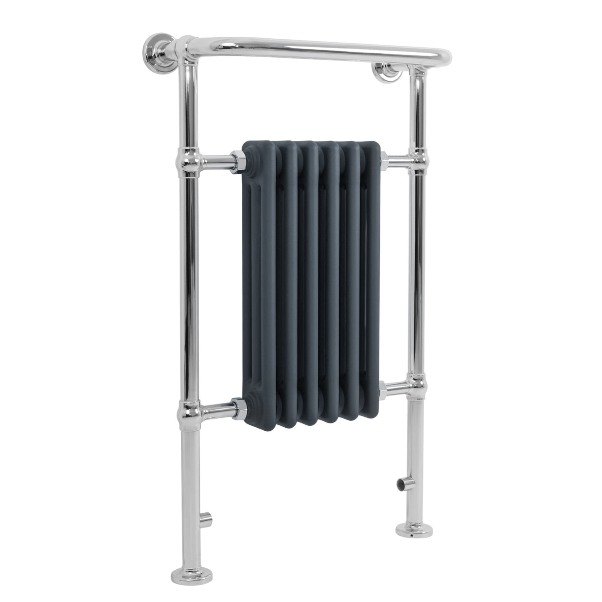 Traditional Heated Towel Rail Radiator – 950mm x 570mm  – Anthracite Grey