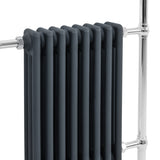 Traditional Heated Towel Rail Radiator – 950mm x 660mm  – Anthracite Grey