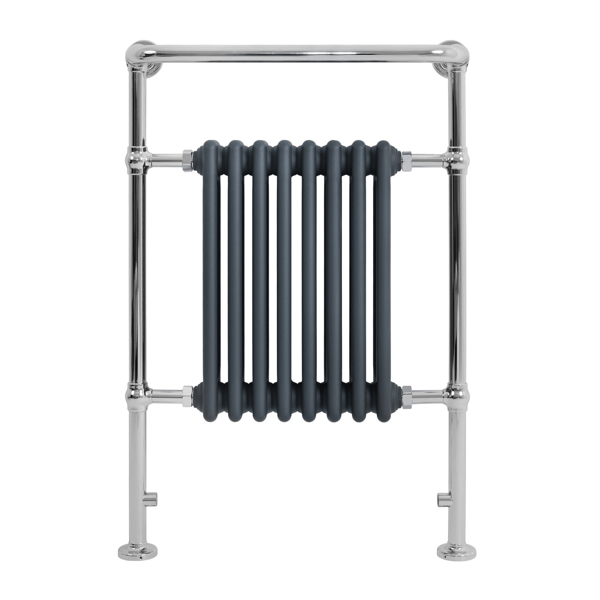 Traditional Heated Towel Rail Radiator – 950mm x 660mm  – Anthracite Grey