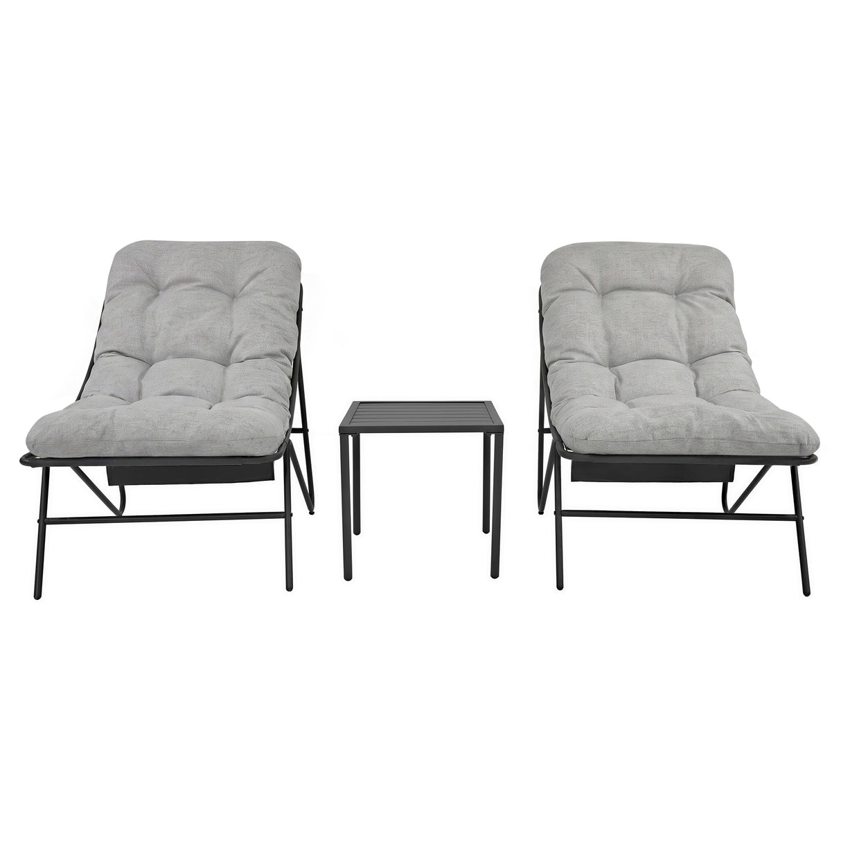 3 Piece Bistro Set - Grey