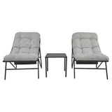 3 Piece Bistro Set - Grey