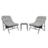 3 Piece Bistro Set - Grey