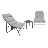 3 Piece Bistro Set - Grey
