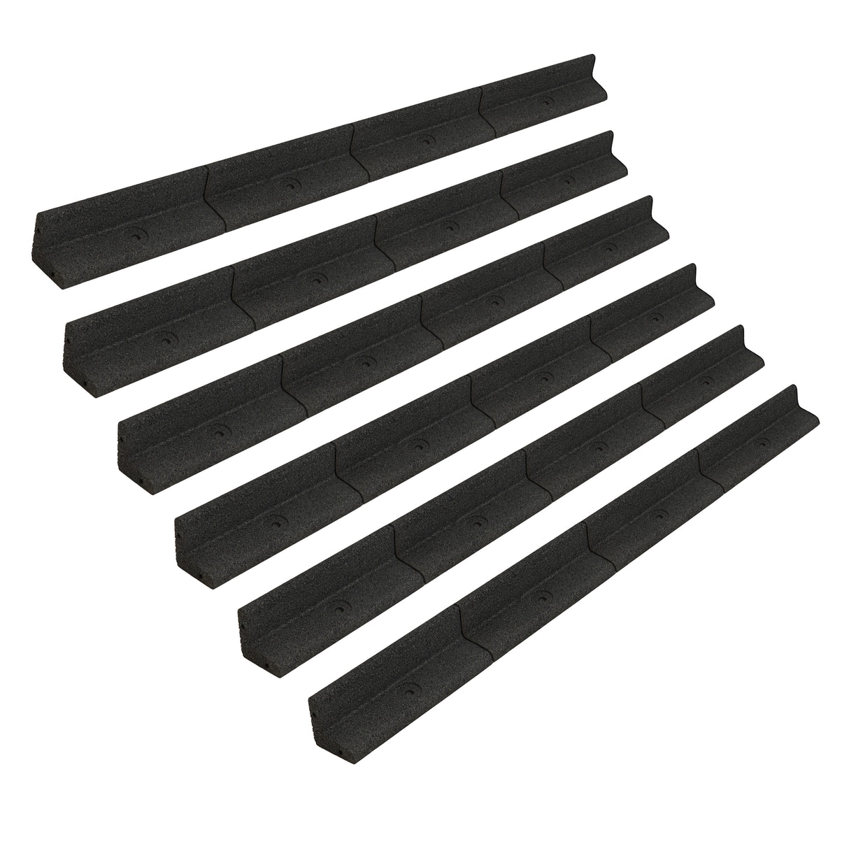 Flexible Lawn Edging 6 x 1.2m - Black