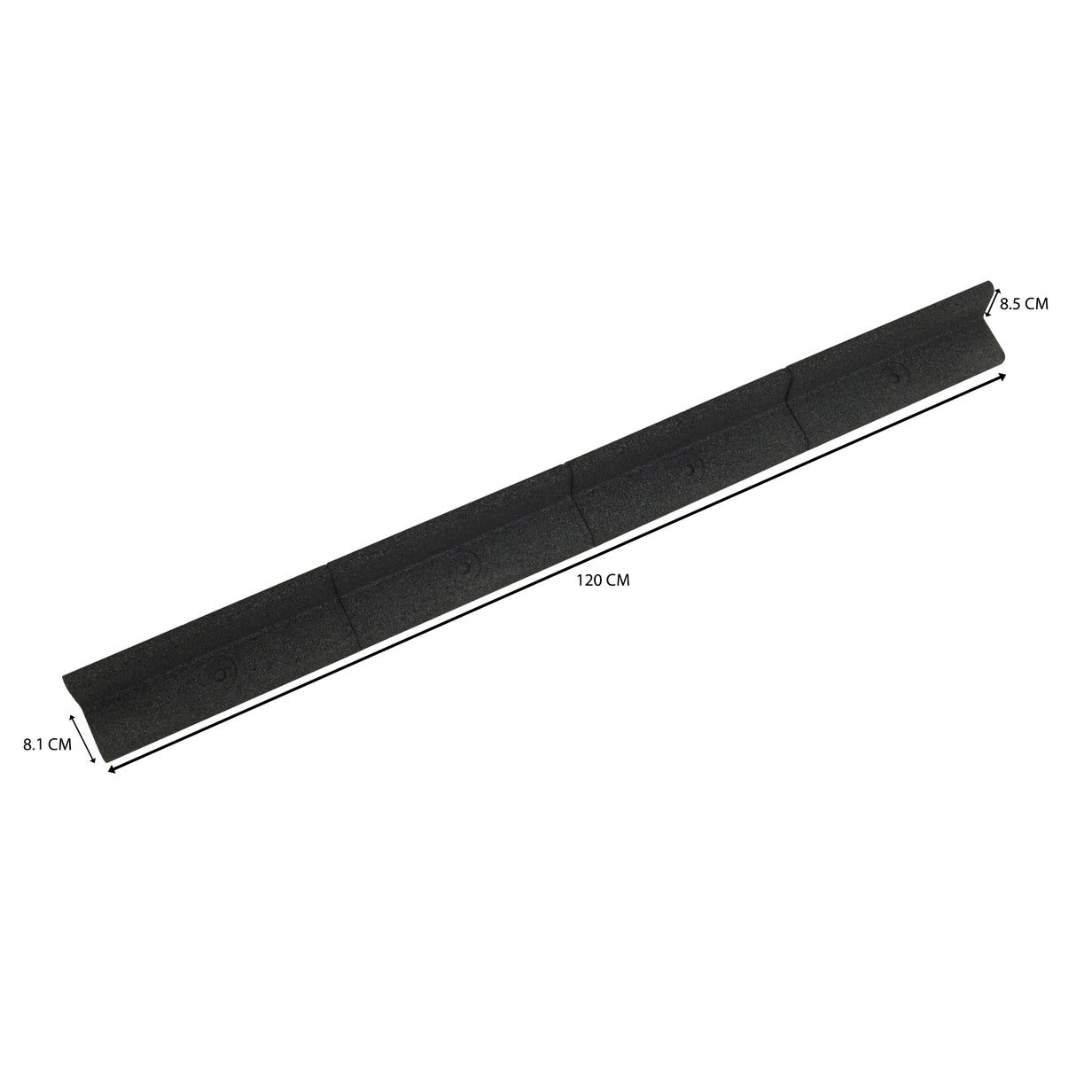 Flexible Lawn Edging 6 x 1.2m - Black