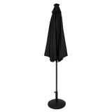 LED Tilt Parasol 2.7m With Tilt Base – Black
