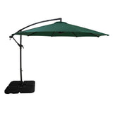 Cantilever Parasol 3m With Square Base – Green